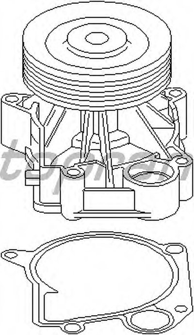 Водяной насос TOPRAN купить