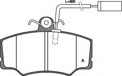 Комплект тормозных колодок, дисковый тормоз ADVANCE OPEN PARTS купить