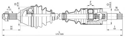 Приводной вал SPIN OPEN PARTS купить