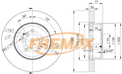 Тормозной диск Premium Black Carbon + FREMAX купить