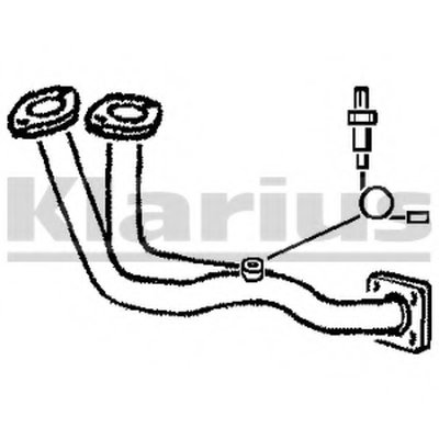 Труба выхлопного газа KLARIUS купить