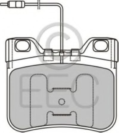 Комплект тормозных колодок, дисковый тормоз EEC купить