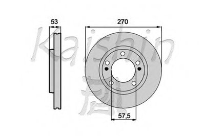 Тормозной диск KAISHIN купить