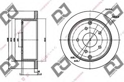 Тормозной диск DJ PARTS купить