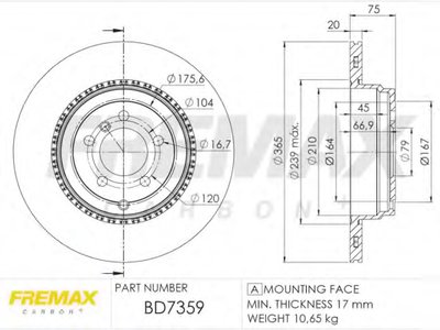 Тормозной диск Premium Black Carbon + FREMAX купить