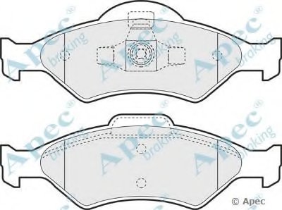 Комплект тормозных колодок, дисковый тормоз APEC braking купить