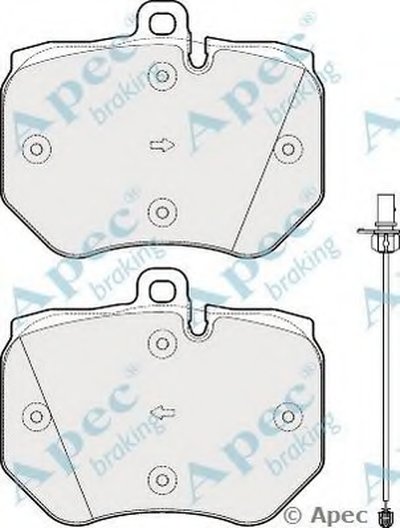 Комплект тормозных колодок, дисковый тормоз APEC braking купить