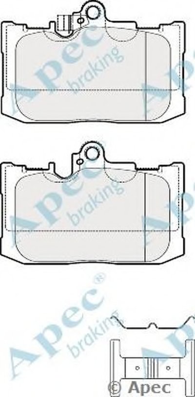 Комплект тормозных колодок, дисковый тормоз APEC braking купить
