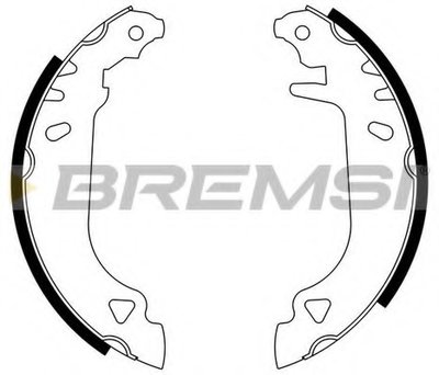 Комплект тормозных колодок BREMSI купить