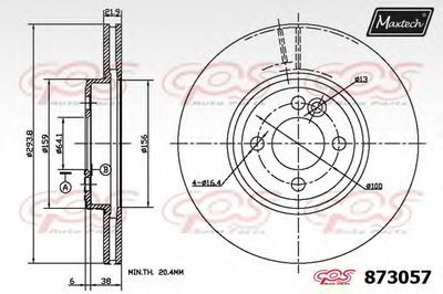 Тормозной диск R+ (Regular Plus) MAXTECH купить