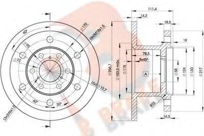 Тормозной диск R BRAKE купить