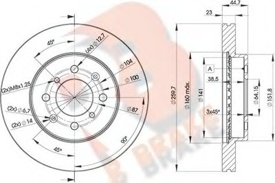 Тормозной диск R BRAKE купить