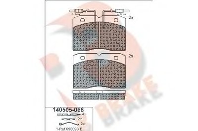 Комплект тормозных колодок, дисковый тормоз R BRAKE купить