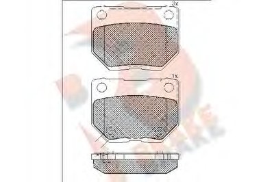 Комплект тормозных колодок, дисковый тормоз R BRAKE купить