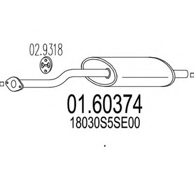 Глушитель выхлопных газов конечный MTS купить