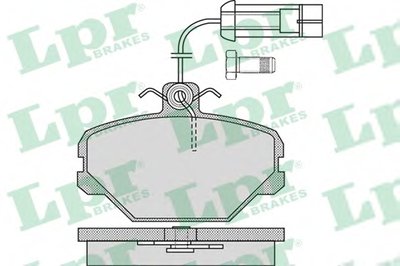 Комплект тормозных колодок, дисковый тормоз LPR купить