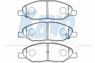 Комплект тормозных колодок, дисковый тормоз MK KASHIYAMA KAVO PARTS купить