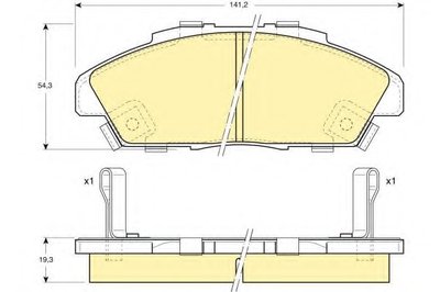 Комплект тормозных колодок, дисковый тормоз GIRLING купить