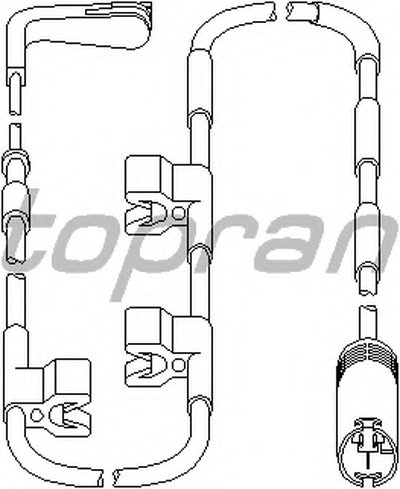 Датчик, износ тормозных колодок TOPRAN купить