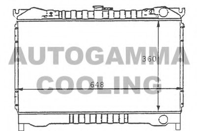 Радиатор, охлаждение двигателя AUTOGAMMA купить