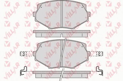 Комплект тормозных колодок, дисковый тормоз VILLAR купить