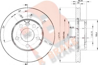 Тормозной диск R BRAKE купить