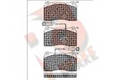 Комплект тормозных колодок, дисковый тормоз R BRAKE купить