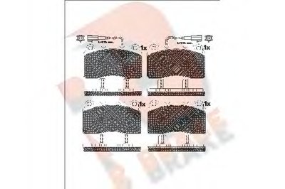 Комплект тормозных колодок, дисковый тормоз R BRAKE купить