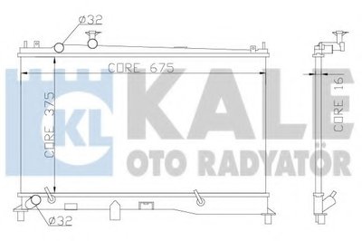 Радиатор, охлаждение двигателя KALE OTO RADYATÖR купить