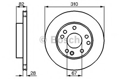 Тормозной диск BOSCH купить