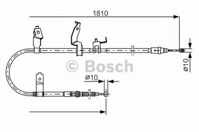 Трос, стояночная тормозная система BOSCH Купить