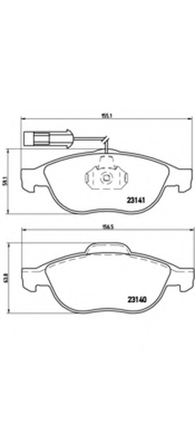 Комплект тормозных колодок, дисковый тормоз BREMBO купить