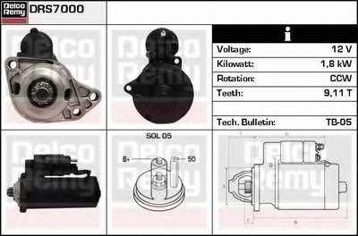 Стартер Remanufactured REMY (Light Duty) DELCO REMY купить