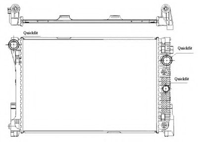 Радиатор охлаждения MB E-class (W212) 1.8-3.5 07-