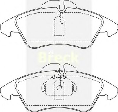 Комплект тормозных колодок, дисковый тормоз BRECK Придбати