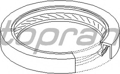 Уплотняющее кольцо, коленчатый вал TOPRAN Купить