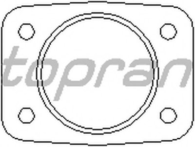 Прокладка, труба выхлопного газа TOPRAN купить