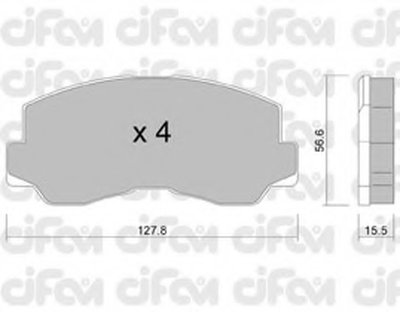 Комплект тормозных колодок, дисковый тормоз CIFAM купить