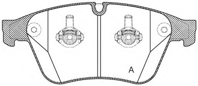 Комплект тормозных колодок, дисковый тормоз ADVANCE OPEN PARTS купить