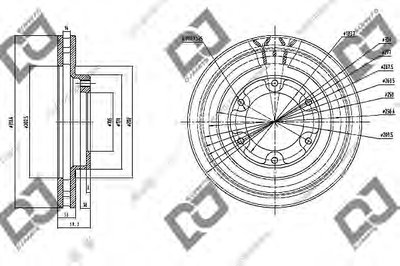 Тормозной диск DJ PARTS купить