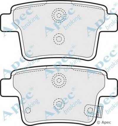 Комплект тормозных колодок, дисковый тормоз APEC braking купить