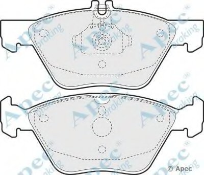 Комплект тормозных колодок, дисковый тормоз APEC braking купить