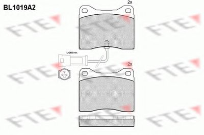 Комплект тормозных колодок, дисковый тормоз FTE купить