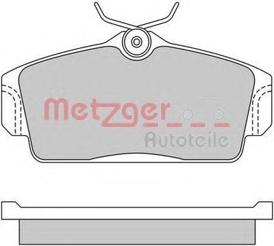 Комплект тормозных колодок, дисковый тормоз METZGER купить