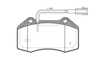 Комплект тормозных колодок, дисковый тормоз ADVANCE OPEN PARTS купить