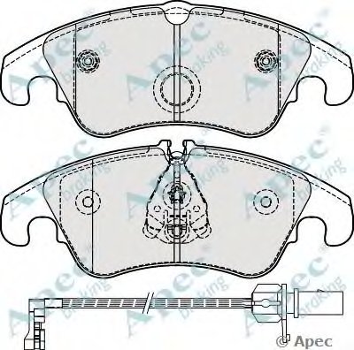 Комплект тормозных колодок, дисковый тормоз APEC braking купить