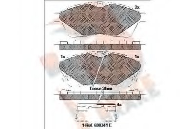 Комплект тормозных колодок, дисковый тормоз R BRAKE купить