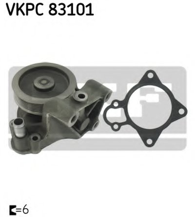 Помпа воды Citroen Jumper/Peugeot Boxer 3.0HDi/Fiat Ducato 3.0D 06-