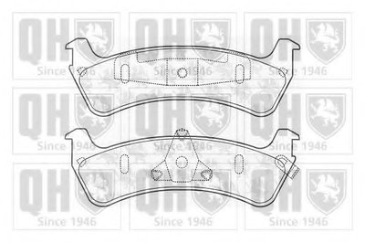 Комплект тормозных колодок, дисковый тормоз QUINTON HAZELL купить