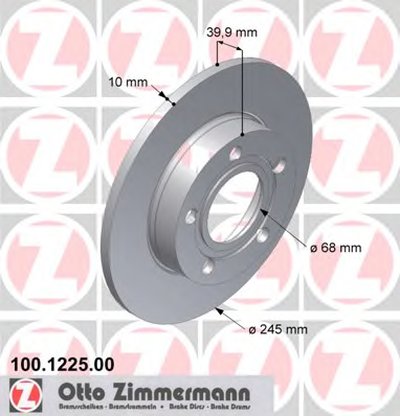 Тормозной диск ZIMMERMANN купить